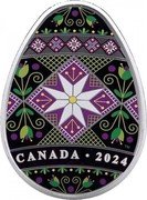 Canada 20 Dollars Easter Egg. Ukrainian Pysanka 2024 Proof 2024 CANADA TM coin reverse Canada 20 Dollars Easter Egg. Ukrainian Pysanka 2024 Proof 2024 CANADA TM coin reverse