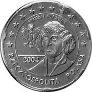 Poland 20 Euro Cent (Nicolaus Copernicus) X# Pn5 NIKOŁAI KOPERNIK 2004 RZECZPOSPOLITA POLSKA coin obverse Poland 20 Euro Cent (Nicolaus Copernicus) X# Pn5 NIKOŁAI KOPERNIK 2004 RZECZPOSPOLITA POLSKA coin obverse