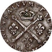 France 20 Sols (Louis XIV insignia) DOMINE SALVVM. FAC REGEM coin reverse