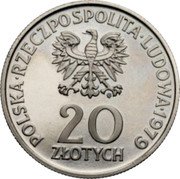 Poland 20 Zlotych International Year of the Child. Trial Strike 1979 MW Proba KM# Pr340 POLSKA RZECZPOSPOLITA LUDOWA 1979 MW 20 ZŁOTYCH coin obverse Poland 20 Zlotych International Year of the Child. Trial Strike 1979 MW Proba KM# Pr340 POLSKA RZECZPOSPOLITA LUDOWA 1979 MW 20 ZŁOTYCH coin obverse
