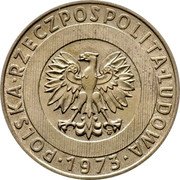Poland 20 Zlotych (Trial Strike) KM# Pr210 POLSKA RZECZPOSPOLITA LUDOWA 1973 MW coin obverse Poland 20 Zlotych (Trial Strike) KM# Pr210 POLSKA RZECZPOSPOLITA LUDOWA 1973 MW coin obverse