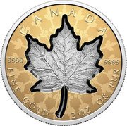 Canada 200 Dollars Super Incuse Gold Maple Leaf 2024 Proof 9999 9999 CANADA FINE GOLD 2 OZ OR PUR coin reverse Canada 200 Dollars Super Incuse Gold Maple Leaf 2024 Proof 9999 9999 CANADA FINE GOLD 2 OZ OR PUR coin reverse