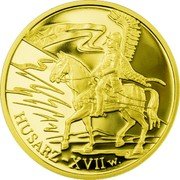 Poland 200 Zlotych Husarz XVII 2009 MW Proof HUSARZ XVII W coin reverse Poland 200 Zlotych Husarz XVII 2009 MW Proof HUSARZ XVII W coin reverse