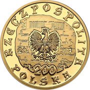 Poland 200 Zlotych Municipality of Krakow 2007 MW Proof RZECZPOSPOLITA POLSKA 20 07 MW ZŁ 200 ZŁ coin obverse Poland 200 Zlotych Municipality of Krakow 2007 MW Proof RZECZPOSPOLITA POLSKA 20 07 MW ZŁ 200 ZŁ coin obverse