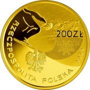 Poland 200 Zlotych Turin 2006 2006 MW Proof RZECZPOSPOLITA POLSKA 2006 200 ZŁ MW coin obverse Poland 200 Zlotych Turin 2006 2006 MW Proof RZECZPOSPOLITA POLSKA 2006 200 ZŁ MW coin obverse