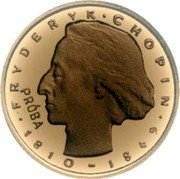 Poland 2000 Zlotych (Fryderyk Chopin. Trial Strike) KM# Pr312 FRYDERYK CHOPIN PRÓBA 1810 - 1849 coin reverse Poland 2000 Zlotych (Fryderyk Chopin. Trial Strike) KM# Pr312 FRYDERYK CHOPIN PRÓBA 1810 - 1849 coin reverse