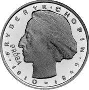 Poland 2000 Zlotych (Fryderyk Chopin. Trial Strike) FRYDERYK CHOPIN PRÓBA 1810 - 1849 coin reverse Poland 2000 Zlotych (Fryderyk Chopin. Trial Strike) FRYDERYK CHOPIN PRÓBA 1810 - 1849 coin reverse