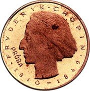 Poland 2000 Zlotych (Fryderyk Chopin. Trial Strike) FRYDERYK CHOPIN PRÓBA 1810 - 1849 coin reverse Poland 2000 Zlotych (Fryderyk Chopin. Trial Strike) FRYDERYK CHOPIN PRÓBA 1810 - 1849 coin reverse