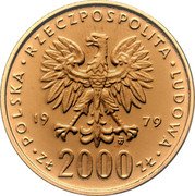 Poland 2000 Zlotych Marie Sklodowska-Curie. Trial Strike 1979 MW KM# Pr368 POLSKA RZECZPOSPOLITA LUDOWA 19 79 MW ZŁ 2000 ZŁ coin obverse Poland 2000 Zlotych Marie Sklodowska-Curie. Trial Strike 1979 MW KM# Pr368 POLSKA RZECZPOSPOLITA LUDOWA 19 79 MW ZŁ 2000 ZŁ coin obverse