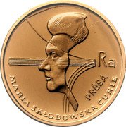 Poland 2000 Zlotych Marie Sklodowska-Curie. Trial Strike 1979 MW KM# Pr368 RA PRÓBA MARIA SKŁODOWSKA CURIE coin reverse Poland 2000 Zlotych Marie Sklodowska-Curie. Trial Strike 1979 MW KM# Pr368 RA PRÓBA MARIA SKŁODOWSKA CURIE coin reverse