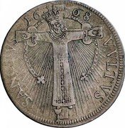 Italy 25 Bolognini (Santa croce.) SANCTVS VVLTVS 1668 coin reverse Italy 25 Bolognini (Santa croce.) SANCTVS VVLTVS 1668 coin reverse