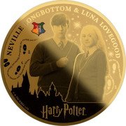 Samoa 25 Tala (Harry Potter. Neville Longbottom and Luna Lovegood) NEVILLE LONGBOTTOM & LUNA LOVEGOOD © & TM WBEI (S24) coin reverse Samoa 25 Tala (Harry Potter. Neville Longbottom and Luna Lovegood) NEVILLE LONGBOTTOM & LUNA LOVEGOOD © & TM WBEI (S24) coin reverse