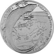 Croatia 4 Euro Black Lizard 2024  BU 2024. PODARCIS MELISELLENSIS MELISELLENSIS coin reverse Croatia 4 Euro Black Lizard 2024  BU 2024. PODARCIS MELISELLENSIS MELISELLENSIS coin reverse