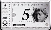 Niue 5 Dollars (Charles III Silver Note Coinbar) 100 G FINE SILVER 9999 NIUE ISLAND 5 DOLLARS #0001 PUBLIC SEAL OF NIUE ATUA NIUE TUKULAGI 5 DOLLARS SILVERNOTE 2024 SECURITY CODE FS5GG5GD8FD8DG coin obverse Niue 5 Dollars (Charles III Silver Note Coinbar) 100 G FINE SILVER 9999 NIUE ISLAND 5 DOLLARS #0001 PUBLIC SEAL OF NIUE ATUA NIUE TUKULAGI 5 DOLLARS SILVERNOTE 2024 SECURITY CODE FS5GG5GD8FD8DG coin obverse