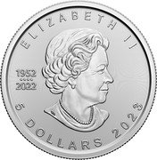 Canada 5 Dollars Lucky Dragon. Regnal dates 2023 23 SB 1952 2022 ELIZABETH II 5 DOLLARS 2023 coin obverse Canada 5 Dollars Lucky Dragon. Regnal dates 2023 23 SB 1952 2022 ELIZABETH II 5 DOLLARS 2023 coin obverse