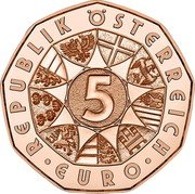 Austria 5 Euro Easter 2024 2024 BU REPUBLIK ÖSTERREICH 5 EURO coin obverse Austria 5 Euro Easter 2024 2024 BU REPUBLIK ÖSTERREICH 5 EURO coin obverse