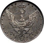 Poland 5 Fenigow (German Occupation) F F coin obverse Poland 5 Fenigow (German Occupation) F F coin obverse