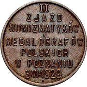 Poland 5 Groszy Poland 1929 X# 9 II ZJAZD NUMIZMATYKÓW MEDALÓGRAFÓW POLSKICH W POZNANI 3 VI 1929 coin obverse Poland 5 Groszy Poland 1929 X# 9 II ZJAZD NUMIZMATYKÓW MEDALÓGRAFÓW POLSKICH W POZNANI 3 VI 1929 coin obverse