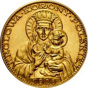 Poland 5 Zlotych (Black Madonna of Czestochowa. Private Issue Re-strike) KM# Pn316 KROLOWA KORONY POLSKIEJ 1928 coin reverse Poland 5 Zlotych (Black Madonna of Czestochowa. Private Issue Re-strike) KM# Pn316 KROLOWA KORONY POLSKIEJ 1928 coin reverse