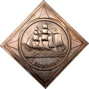 Poland 5 Zlotych Gdynia Seaport Klippe. Trial Strike 1936  Proof KM# Pn353 5 ZŁOTYCH 5 coin reverse Poland 5 Zlotych Gdynia Seaport Klippe. Trial Strike 1936  Proof KM# Pn353 5 ZŁOTYCH 5 coin reverse