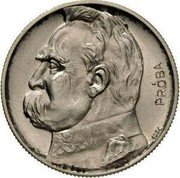 Poland 5 Zlotych Jozef Pilsudski. Trial Strike 1934 KM# Pn340 PRÓBA 1934 coin reverse Poland 5 Zlotych Jozef Pilsudski. Trial Strike 1934 KM# Pn340 PRÓBA 1934 coin reverse