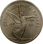 Poland 5 Zlotych (Nike. Essai) RZECZPOSPOLITA POLSKA ESSAI 29 29 coin reverse Poland 5 Zlotych (Nike. Essai) RZECZPOSPOLITA POLSKA ESSAI 29 29 coin reverse