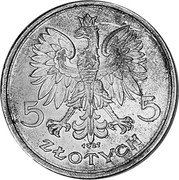 Poland 5 Zlotych Trial Strike 1927 KM# Pn293 5 5 ZŁOTYCH 1927 coin obverse Poland 5 Zlotych Trial Strike 1927 KM# Pn293 5 5 ZŁOTYCH 1927 coin obverse