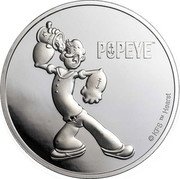 Fiji 50 Cents Popeye 2024 Proof © KFS TM HEARST POPEYE coin reverse Fiji 50 Cents Popeye 2024 Proof © KFS TM HEARST POPEYE coin reverse