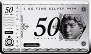 Niue 50 Dollars (Charles III Silver Note Coinbar) 1KG FINE SILVER 9999 NIUE ISLAND 50 DOLLARS #0001 PUBLIC SEAL OF NIUE ATUA NIUE TUKULAGI 50 DOLLARS SILVERNOTE 2024 SECURITY CODE FS5GG5GD8FD8DG coin obverse Niue 50 Dollars (Charles III Silver Note Coinbar) 1KG FINE SILVER 9999 NIUE ISLAND 50 DOLLARS #0001 PUBLIC SEAL OF NIUE ATUA NIUE TUKULAGI 50 DOLLARS SILVERNOTE 2024 SECURITY CODE FS5GG5GD8FD8DG coin obverse