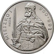 Poland 50 Zlotych Duke Mieszko I. Trial Strike 1979 MW KM# Pr344 MIESZKO I 960-992 PRÓBA coin reverse Poland 50 Zlotych Duke Mieszko I. Trial Strike 1979 MW KM# Pr344 MIESZKO I 960-992 PRÓBA coin reverse