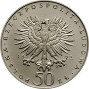 Poland 50 Zlotych Frederic Chopin. Trial Strike 1972 MW KM# Pr197 POLSKA RZECZPOSPOLITA LUDOWA 19 72 MW 50 ZŁ coin obverse Poland 50 Zlotych Frederic Chopin. Trial Strike 1972 MW KM# Pr197 POLSKA RZECZPOSPOLITA LUDOWA 19 72 MW 50 ZŁ coin obverse