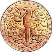 Poland 50 Zlotych Fryderyk Chopin right. Trial Strike without Proba 1972 MW Proof POLSKA RZECZPOSPOLITA LUDOWA 1972 50 ZŁ MW coin obverse Poland 50 Zlotych Fryderyk Chopin right. Trial Strike without Proba 1972 MW Proof POLSKA RZECZPOSPOLITA LUDOWA 1972 50 ZŁ MW coin obverse