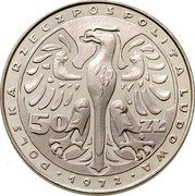 Poland 50 Zlotych Fryderyk Chopin. Trial Strike 1972 MW Proof KM# Pr202 POLSKA RZECZPOSPOLITA LUDOWA 1972 50 ZŁ MW coin obverse Poland 50 Zlotych Fryderyk Chopin. Trial Strike 1972 MW Proof KM# Pr202 POLSKA RZECZPOSPOLITA LUDOWA 1972 50 ZŁ MW coin obverse