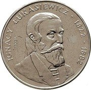 Poland 50 Zlotych Ignacy Lukasiewicz. Trial Strike 1983 MW KM# Pr485 IGNACY ŁUKASIEWICZ 1822 - 1882 PRÓBA SWF coin reverse Poland 50 Zlotych Ignacy Lukasiewicz. Trial Strike 1983 MW KM# Pr485 IGNACY ŁUKASIEWICZ 1822 - 1882 PRÓBA SWF coin reverse
