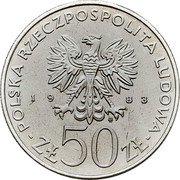Poland 50 Zlotych Jan III Sobieski. Trial Strike 1983 MW KM# Pr483 POLSKA RZECZPOSPOLITA LUDOWA 19 83 MW ZŁ 50 ZŁ coin obverse Poland 50 Zlotych Jan III Sobieski. Trial Strike 1983 MW KM# Pr483 POLSKA RZECZPOSPOLITA LUDOWA 19 83 MW ZŁ 50 ZŁ coin obverse
