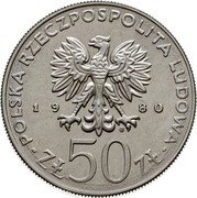 Poland 50 Zlotych Kazimierz I Odnowiciel. Trial Strike 1980 MW KM# Pr390 POLSKA RZECZPOSPOLITA LUDOWA 19 80 MW ZŁ 50 ZŁ coin obverse Poland 50 Zlotych Kazimierz I Odnowiciel. Trial Strike 1980 MW KM# Pr390 POLSKA RZECZPOSPOLITA LUDOWA 19 80 MW ZŁ 50 ZŁ coin obverse