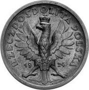 Poland 50 Zlotych (Kneeling Knight) RZECZPOSPOLITA POLSKA 19 24 coin obverse Poland 50 Zlotych (Kneeling Knight) RZECZPOSPOLITA POLSKA 19 24 coin obverse