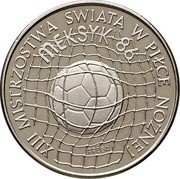 Poland 500 Zlotych Poland 1986 KM# Pr539 XIII MISTRZOSTWA ŚWIATA W PIŁCE NOŹNEI PRÓBA MEKSYK 86 coin reverse Poland 500 Zlotych Poland 1986 KM# Pr539 XIII MISTRZOSTWA ŚWIATA W PIŁCE NOŹNEI PRÓBA MEKSYK 86 coin reverse