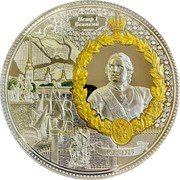 Niue Fifty Dollars (Elizabeth II Peter the Great) ПЕТР I ВЕЛИКИЙ AG 925 1672-1725 coin reverse Niue Fifty Dollars (Elizabeth II Peter the Great) ПЕТР I ВЕЛИКИЙ AG 925 1672-1725 coin reverse