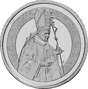 Poland No Denomination (John Paul II) X# 20 coin obverse