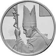 Poland No Denomination (Pope John Paul II) X# 21 coin obverse