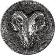Niue Twelve dollars Charles III. Aries 2024  ARIES coin reverse Niue Twelve dollars Charles III. Aries 2024  ARIES coin reverse