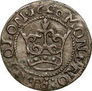 Poland 1/2 Grosza (Sigismund III. Crown) MONE NO REG POLON 1620 coin reverse Poland 1/2 Grosza (Sigismund III. Crown) MONE NO REG POLON 1620 coin reverse