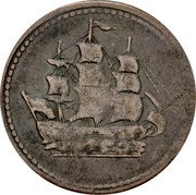 Canada 1/2 Penny (Imitation. Ships, Colonies and Commerce)  coin obverse Canada 1/2 Penny (Imitation. Ships, Colonies and Commerce)  coin obverse