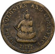 Canada 1/2 Penny (Ships, Colonies and Commerce) SHIPS, COLONIES & COMMERCE 1815 coin obverse Canada 1/2 Penny (Ships, Colonies and Commerce) SHIPS, COLONIES & COMMERCE 1815 coin obverse