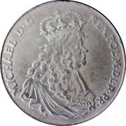 Poland 1/2 Thaler (Michael I Replica) MICHAEL D G REX POL M D L R PR coin obverse Poland 1/2 Thaler (Michael I Replica) MICHAEL D G REX POL M D L R PR coin obverse