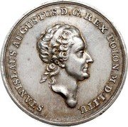 Poland 1/2 Thaler (Stanislaus Augustus. Pattern) KM# Pn104 STANISLAUS AUGUSTUS D G REX POLON M D LITU coin obverse Poland 1/2 Thaler (Stanislaus Augustus. Pattern) KM# Pn104 STANISLAUS AUGUSTUS D G REX POLON M D LITU coin obverse