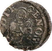 Italy 1 Crazia (Giovan Battista Ludovisi) PROTE GE NOS coin reverse Italy 1 Crazia (Giovan Battista Ludovisi) PROTE GE NOS coin reverse