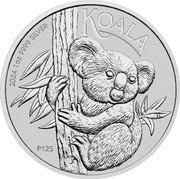Australia 1 Dollar Charles III. Koala 2024 P125 BU 2024 1 OZ 9999 SILVER KOALA P125 IJ coin reverse Australia 1 Dollar Charles III. Koala 2024 P125 BU 2024 1 OZ 9999 SILVER KOALA P125 IJ coin reverse