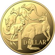 Australia 1 Dollar Memorial. Kangaroo 2023 Set 1 DOLLAR coin reverse Australia 1 Dollar Memorial. Kangaroo 2023 Set 1 DOLLAR coin reverse